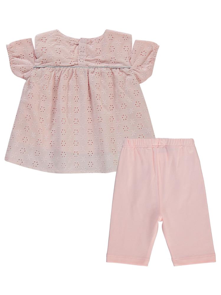 Civil Baby Brodeli 6-18 Ay Takım - Pembe