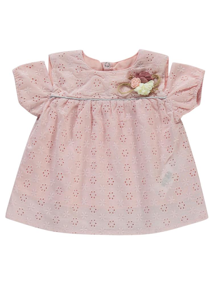 Civil Baby Brodeli 6-18 Ay Takım - Pembe