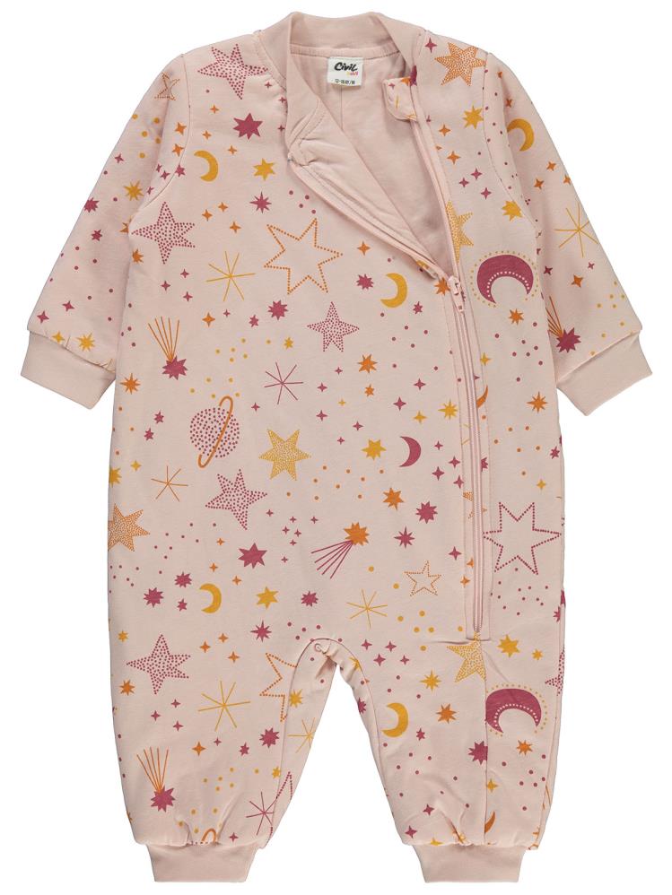 Civil Baby Ay Yıldız Empirme 30 Gr 12-18 Ay Uyku Tulumu - Pudra