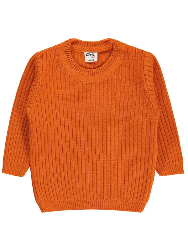 Civil Baby Basic Fitilli 6-18 Ay Kazak - Turuncu