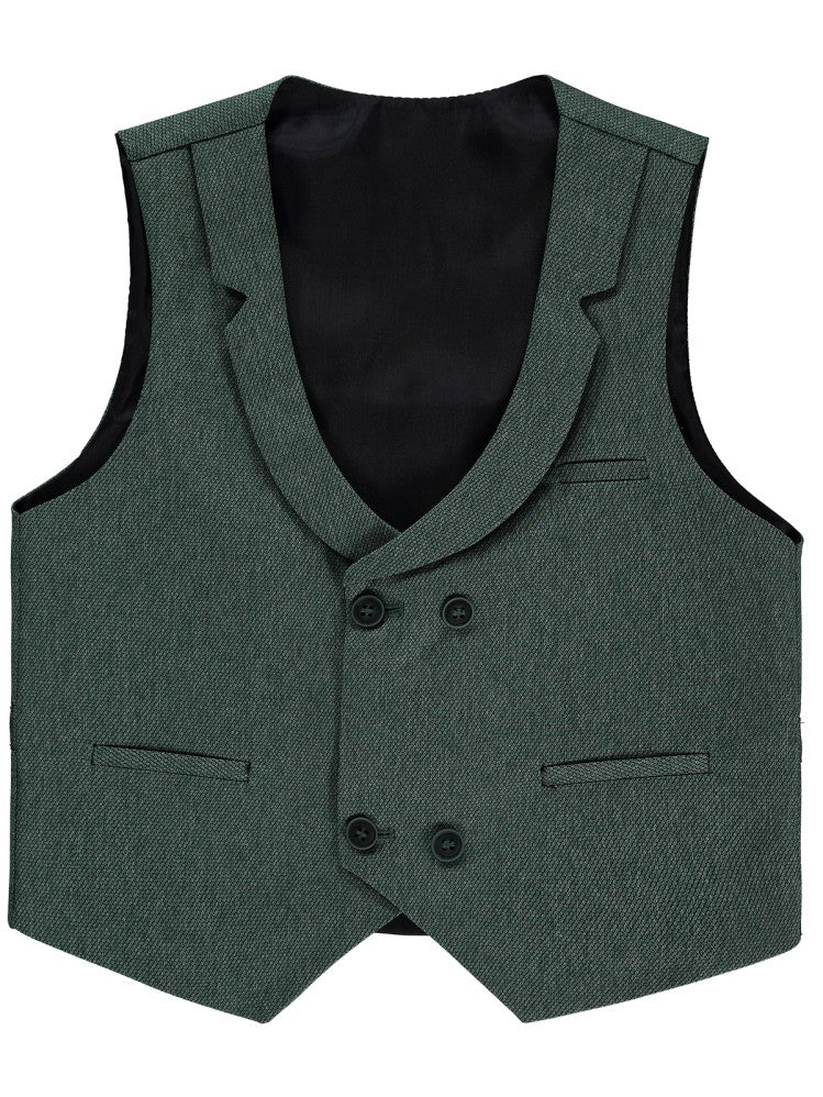 Civil Boys Klasik Armürlü 6-9 Yaş Yelek - Yeşil