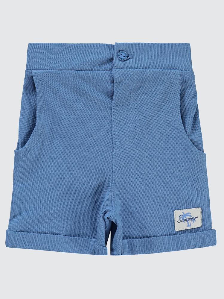 Civil Baby Süs Etiketli 6-18 Ay Şort - Mavi