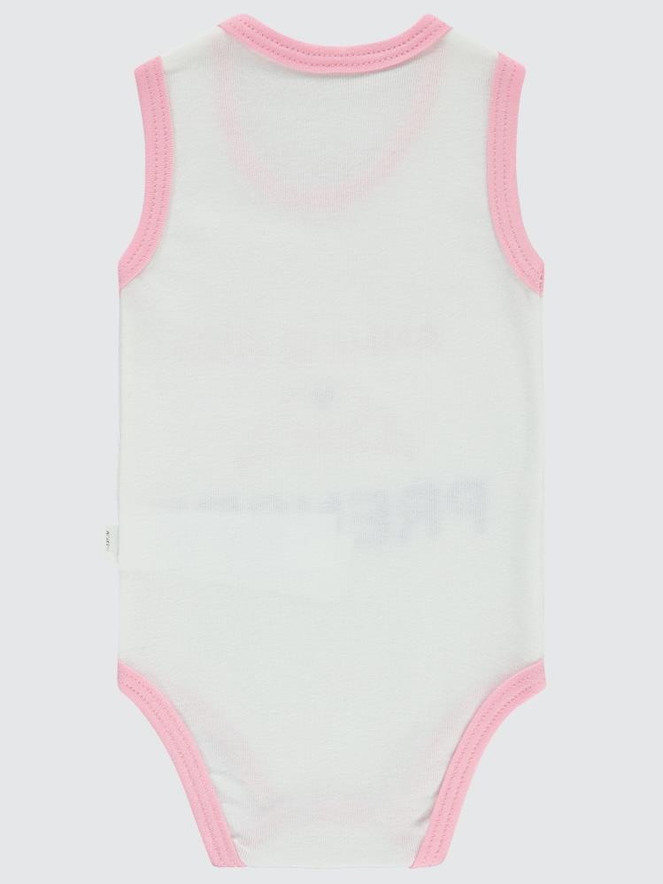Civil Baby Annesi Gibi Prenses Baskılı Sfr.Kol1-36 Ay Çıtçıtlı Badi - Pembe