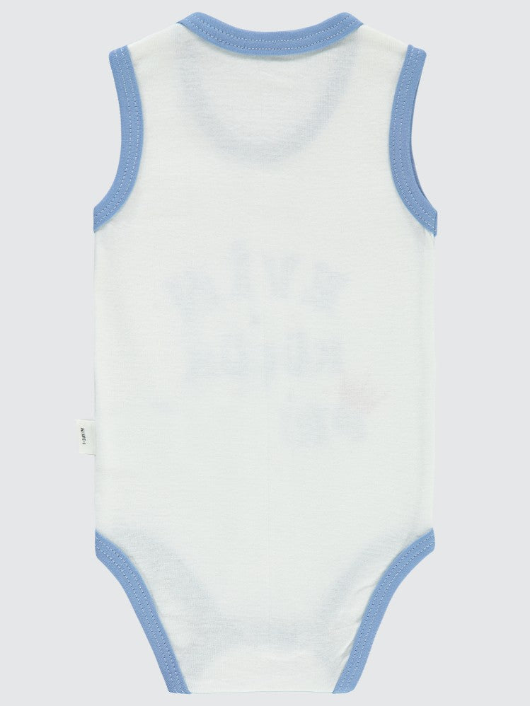 Civil Baby Evin Küçük Prensi Baskılı Sfr.Kol1-36 Ay Çıtçıtlı Badi - Mavi