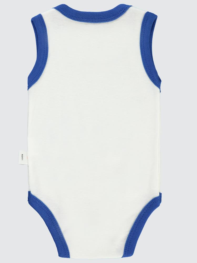 Civil Baby Akıllı Olun Baskılı Sfr.Kol1-36 Ay Çıtçıtlı Badi - Lacivert