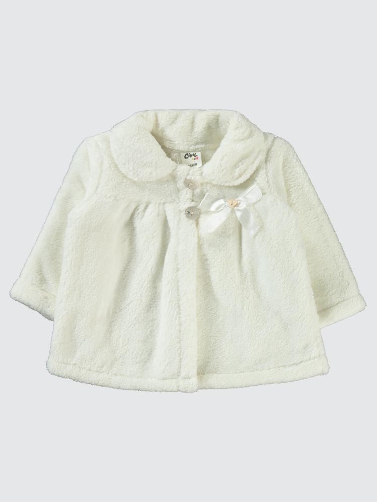 Civil Baby Fiyonklu 6-18 Ay Hırka - Ekru