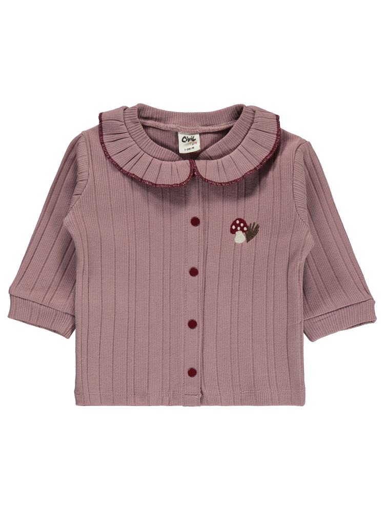 Civil Baby Mantar Çiçek 1-9 Ay Pijama Takımı - Lila