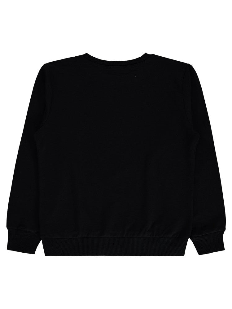 Civil Boys Basketball Baskılı 10-13 Yaş Sweatshirt - Siyah