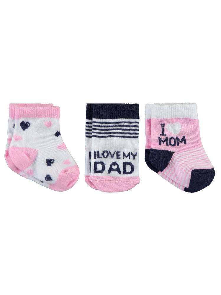 Civil Baby I Dad Desen Asetat 0-24 Ay Çorap Setleri