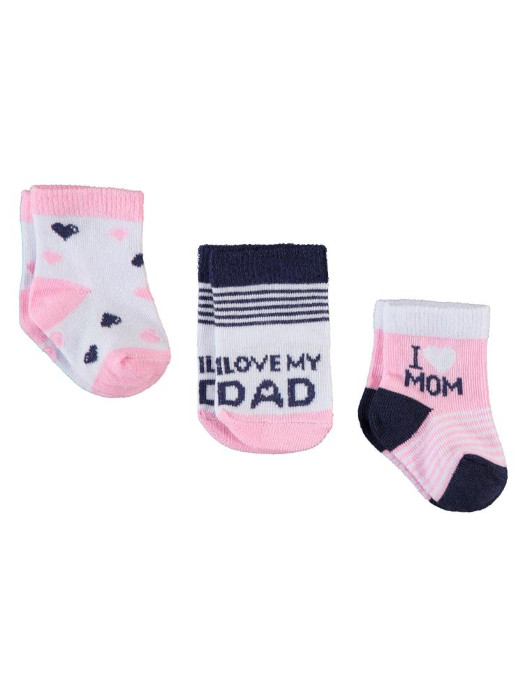 Civil Baby I Dad Desen Asetat 0-24 Ay Çorap Setleri