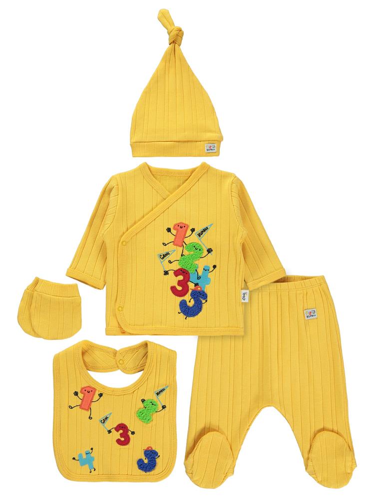 Civil Baby Cute Numbers Zıbın Takımları - Sarı