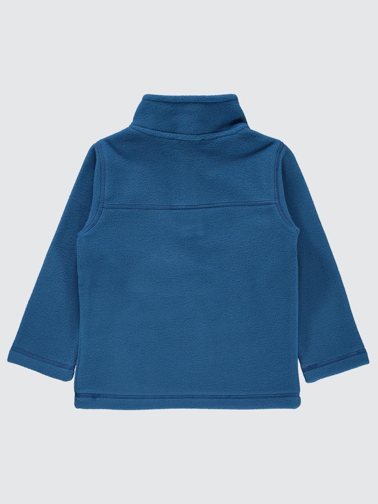 Civil Boys Basic Fermuarlı 2-5 Yaş Sweatshirt - Mavi