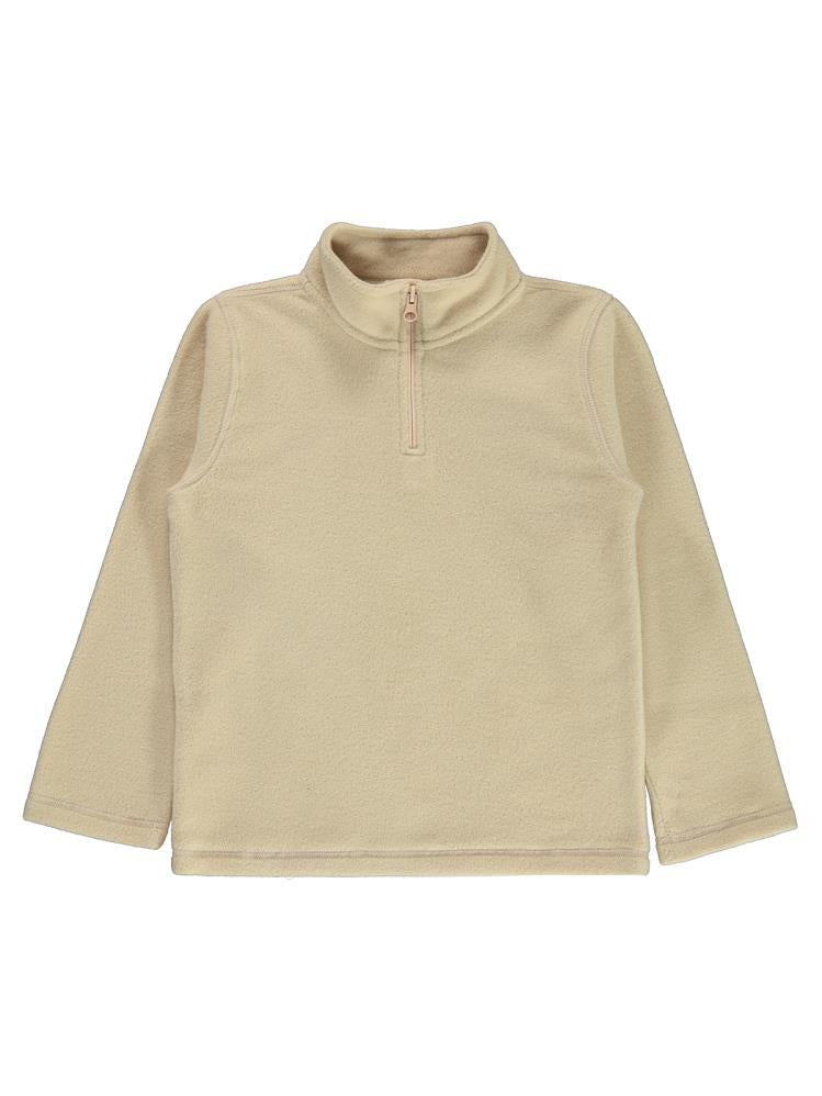 Civil Boys Basic Fermuarlı 6-9 Yaş Sweatshirt - Gri