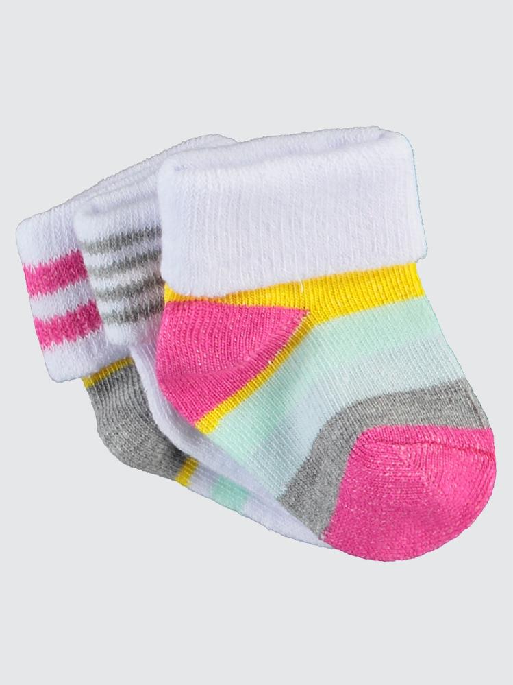 Civil Baby Rabbit Desen Asetat 0-24 Ay Çorap Setleri