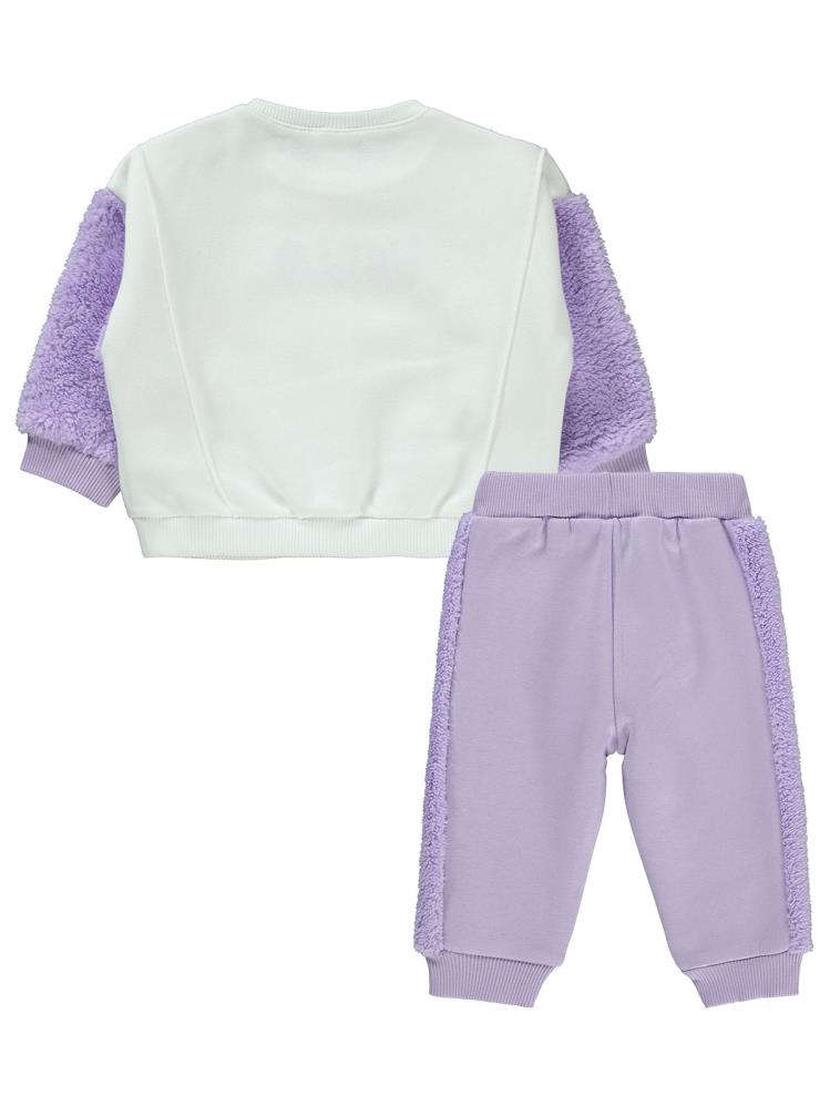 Civil Baby Hello Nakışlı 6-18 Ay Takım - Lila