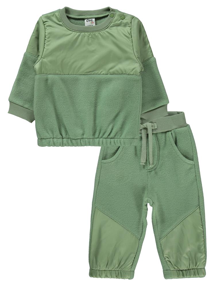 Civil Baby Mikro Garnili 6-18 Ay Takım - Haki
