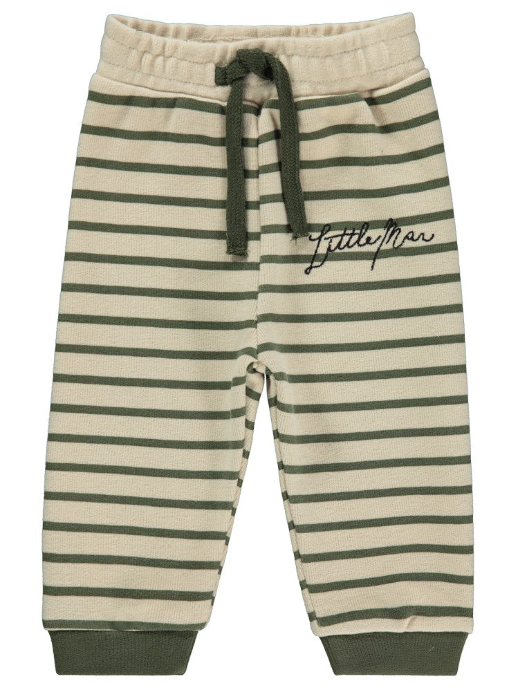 Civil Baby Little Man Çizigili 6-18 Ay Eşofman Altı - Haki