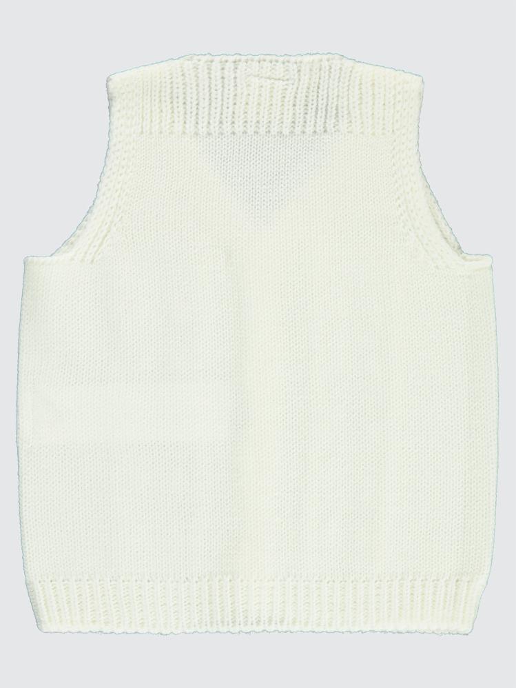 Civil Baby Saç Örgülü 3-18 Ay Yelek - Ekru