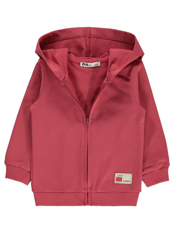 Civil Girls Basic 2-5 Yaş Hırka - Kırmızı