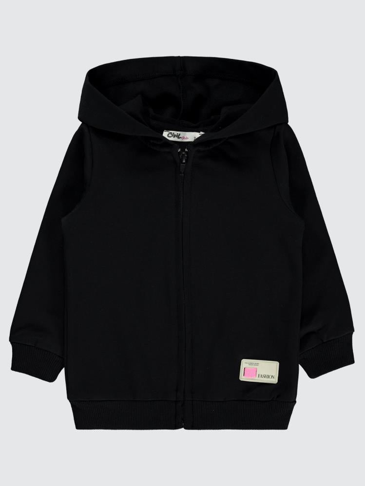 Civil Girls Basic 2-5 Yaş Hırka - Siyah