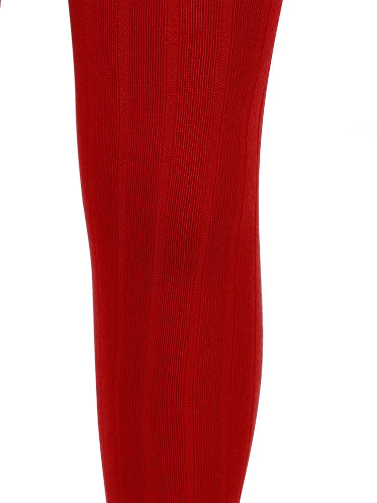 Civil Girls Derbili Düz 3-11 Yaş Külotlu Çorap - Kırmızı