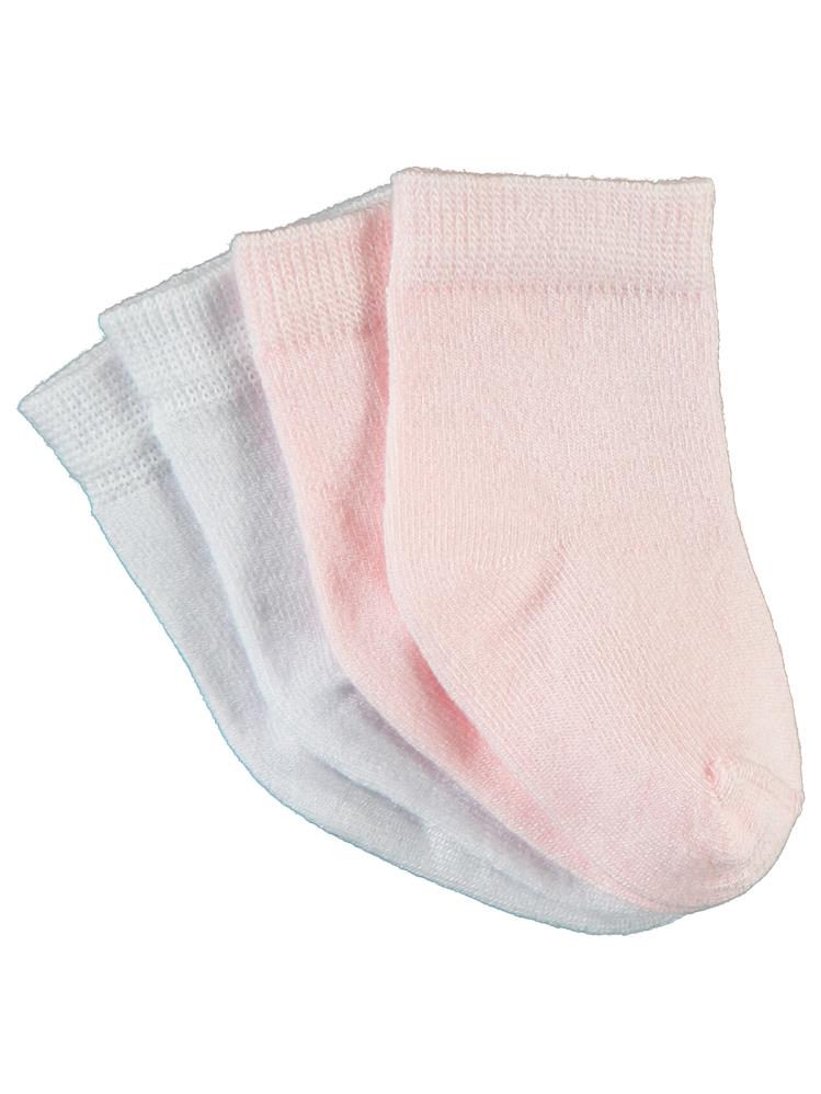 Civil Baby Bambu Organik Bebek Çorap Set - Beyaz