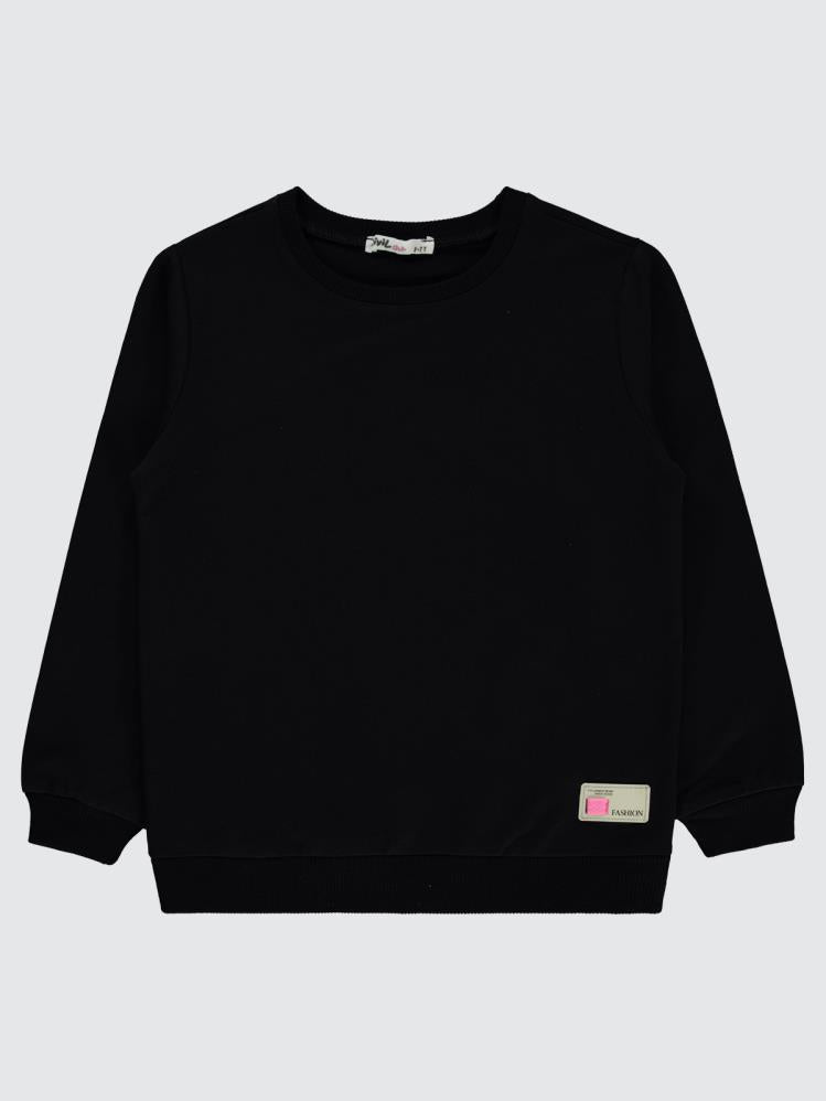 Civil Girls Basic 6-9 Yaş Sweatshirt - Siyah