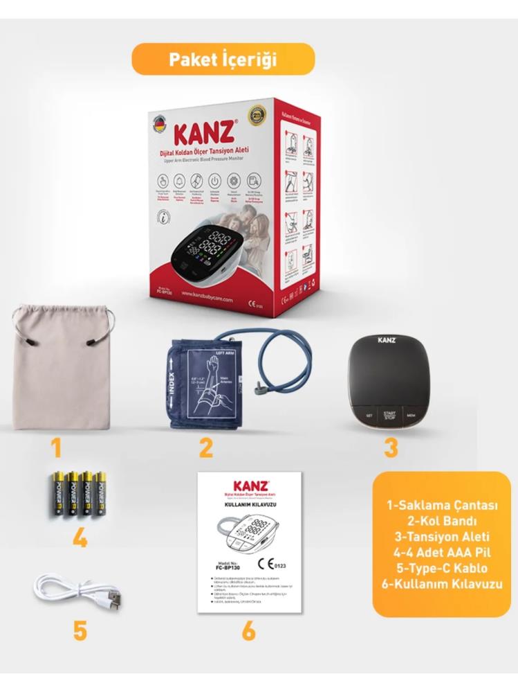 Kanz Dijital Koldan Ölçer Tansiyon Aleti