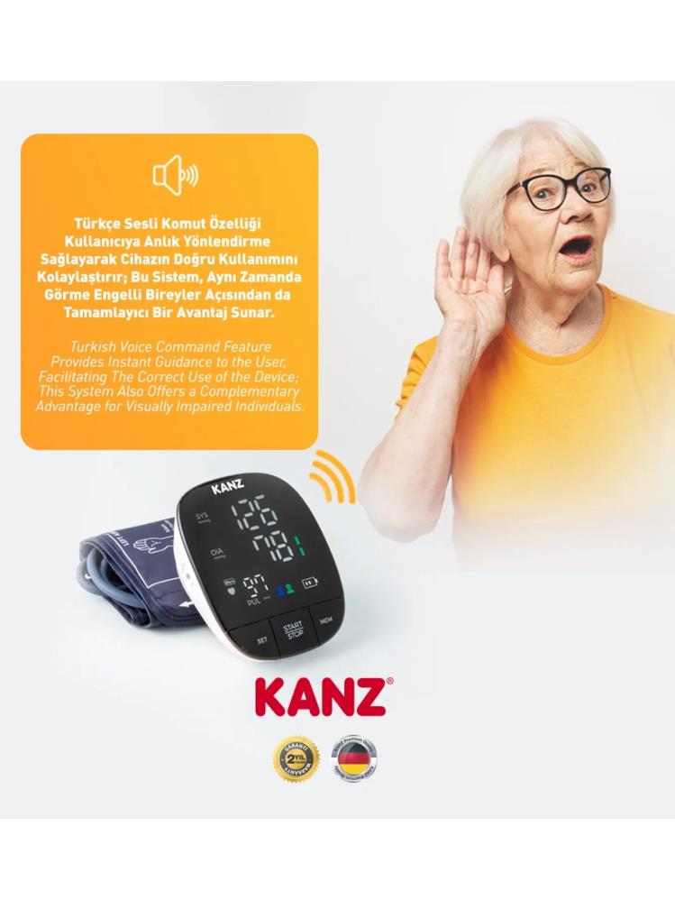 Kanz Dijital Koldan Ölçer Tansiyon Aleti