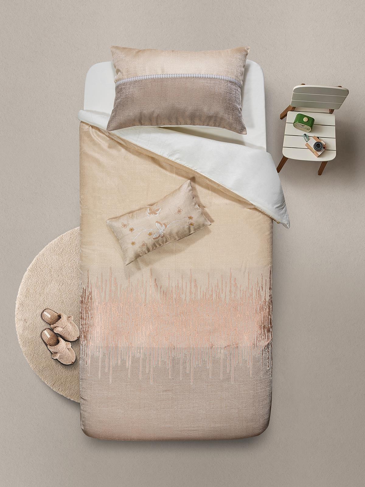 Tiffany Gold 3'lü Tek Kişilik Nevresim Takımı