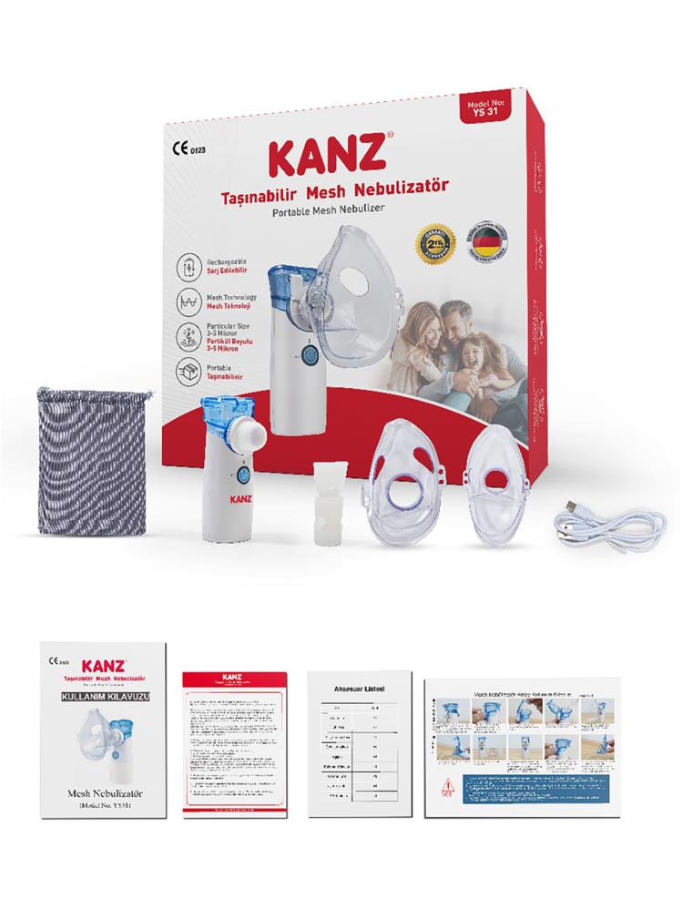 Kanz Taşınabilir Mini Mesh Nebülizatör