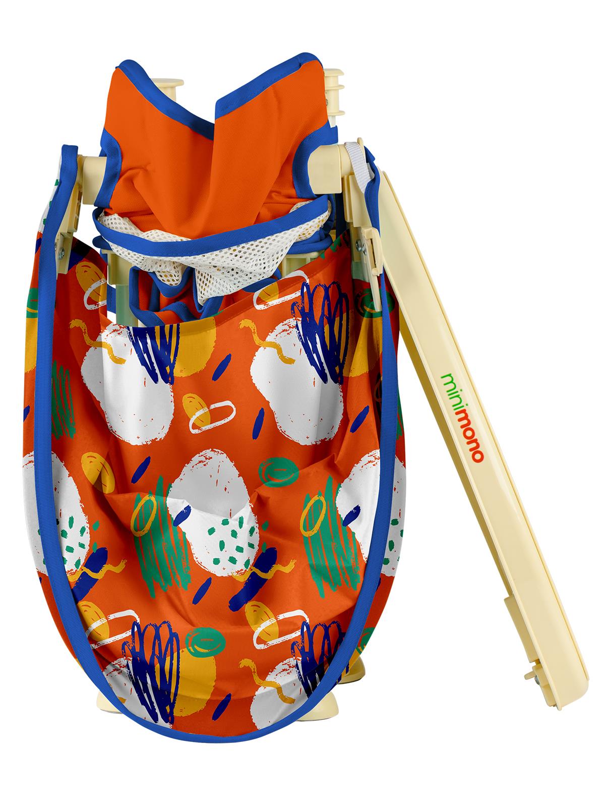 Minimono Tenteli Portatif Mama Sandalyesi - Turuncu