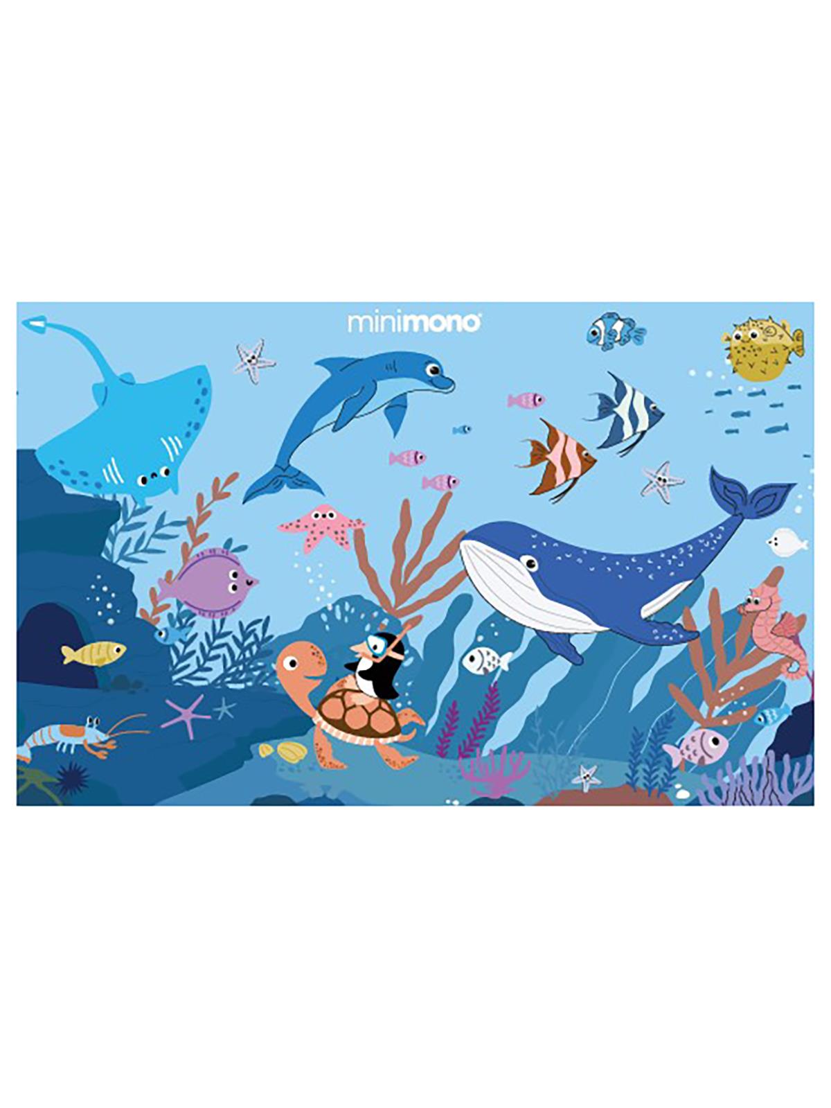 Minimono Bebekler İçin Tek Kullanımlık Beslenme Örtüsü- 30'lu Paket - Mavi