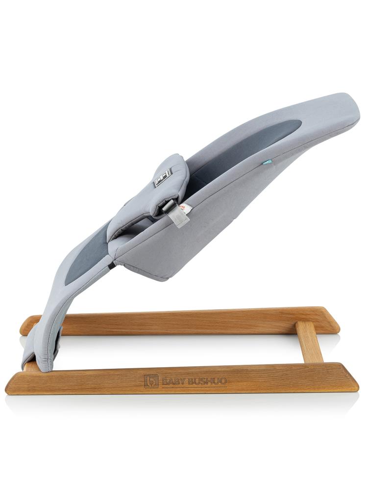 Baby Bushuo Ponny Ahşap Ev Tipi Ana Kucağı - Gri