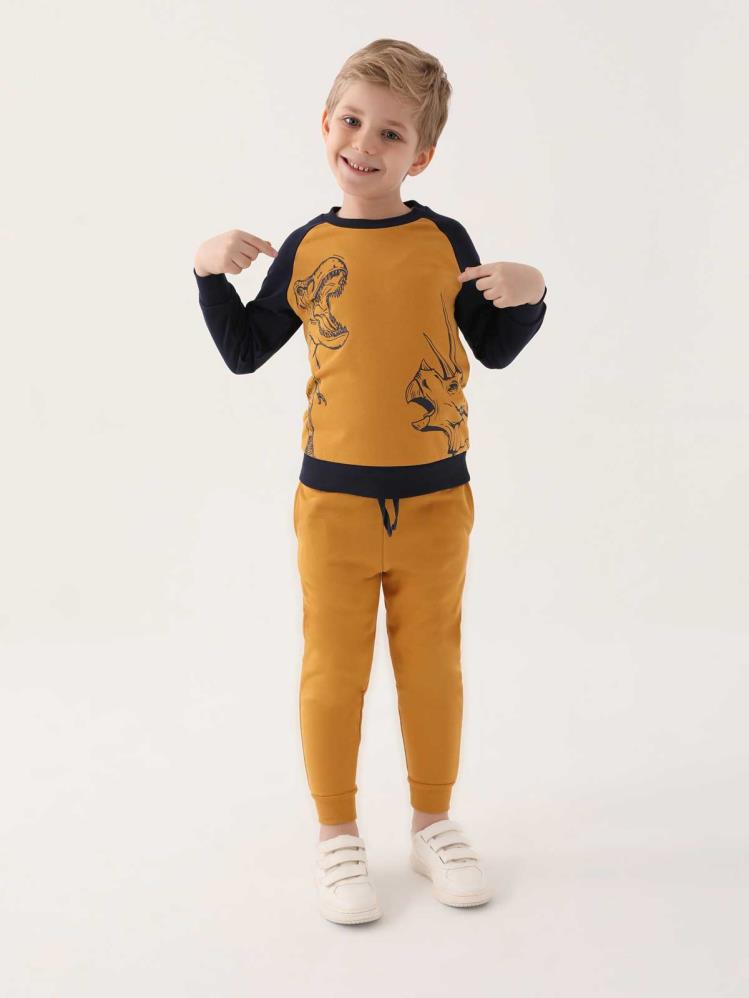 Roly Poly Erkek Çocuk 9-14 Yaş Eşofman Takımı - Hardal