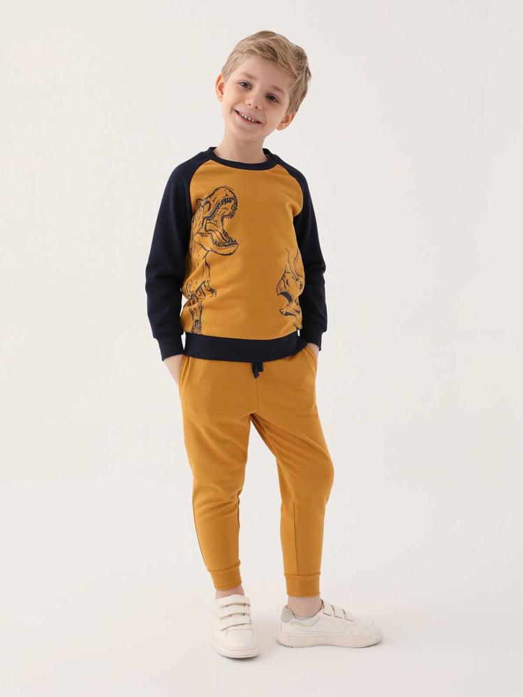 Roly Poly Erkek Çocuk 9-14 Yaş Eşofman Takımı - Hardal