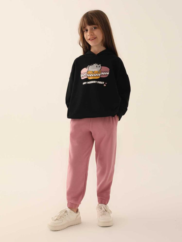 Roly Poly Kız Çocuk 2-7 Yaş Eşofman Takımı - Siyah