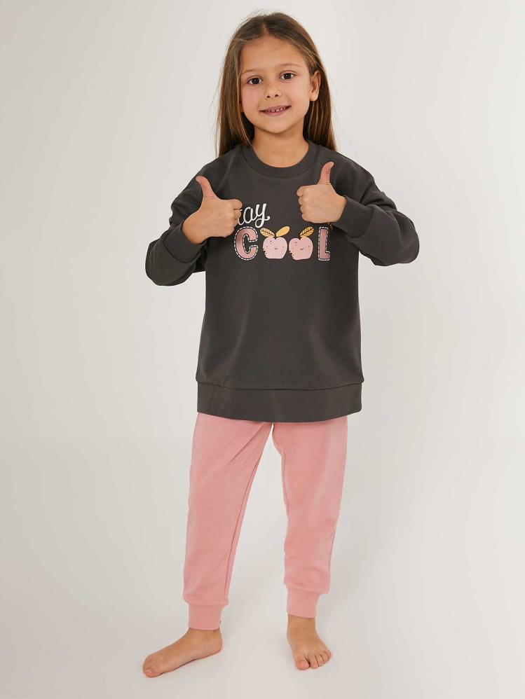 Roly Poly Kız Çocuk 2-7 Yaş Eşofman Takımı - Gri