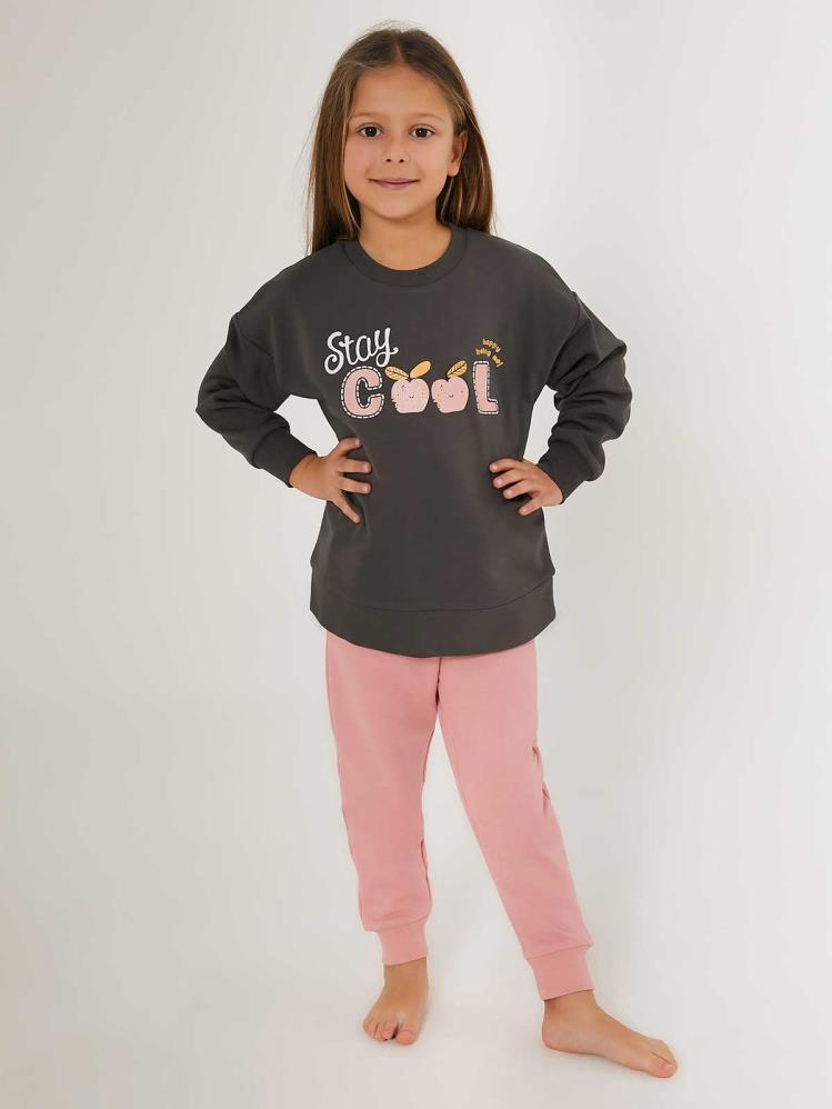 Roly Poly Kız Çocuk 2-7 Yaş Eşofman Takımı - Gri