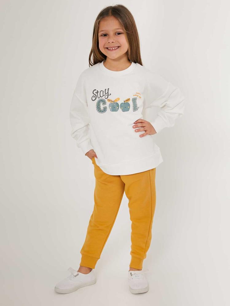Roly Poly Kız Çocuk 2-7 Yaş Eşofman Takımı - Bej