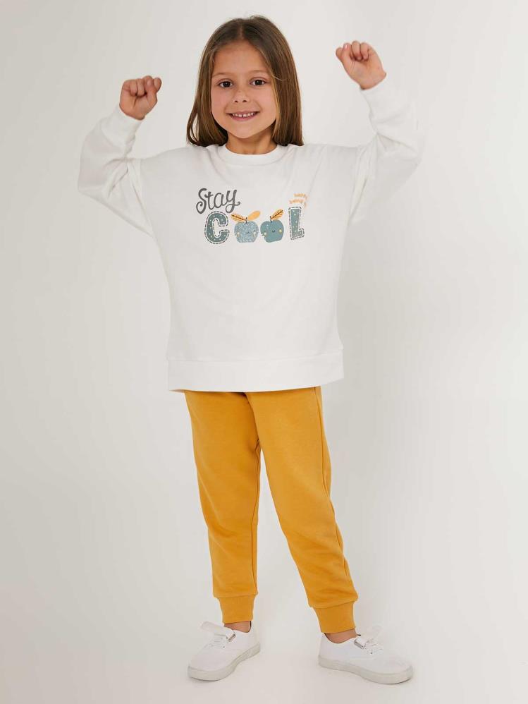 Roly Poly Kız Çocuk 2-7 Yaş Eşofman Takımı - Bej