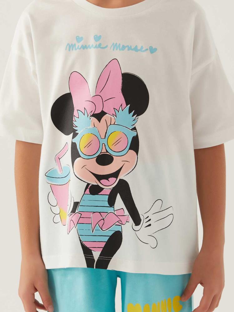 Roly Poly Mınnıe Mouse Kız Çocuk 3-8 Yaş Takım - Bej