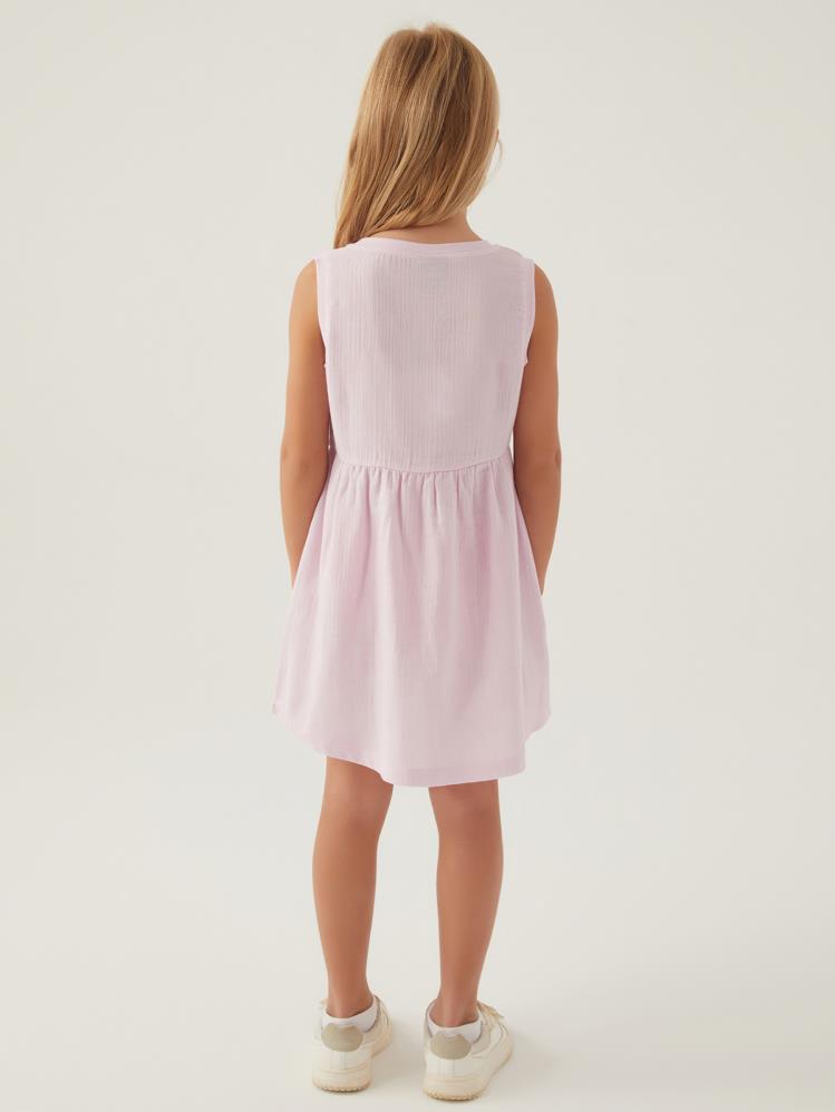 Roly Poly Mınnıe Mouse Kız Çocuk 3-8 Yaş Jile Elbise - Pembe