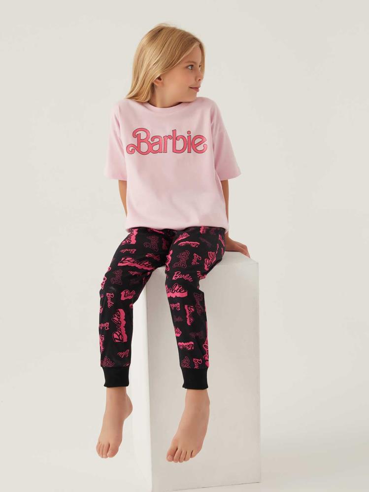 Roly Poly Barbıe Kız Çocuk İkili 3-7 Yaş Takım - Pembe