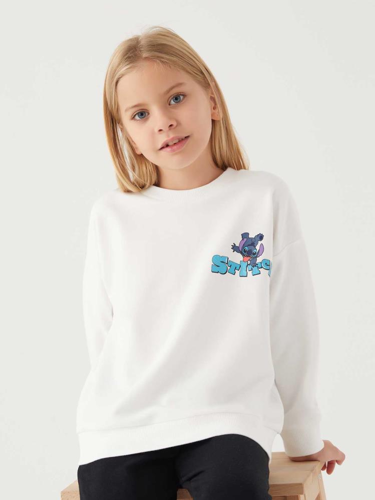 Roly Poly Stıtch Kız Çocuk 3-8 Yaş Sweatshirt - Bej