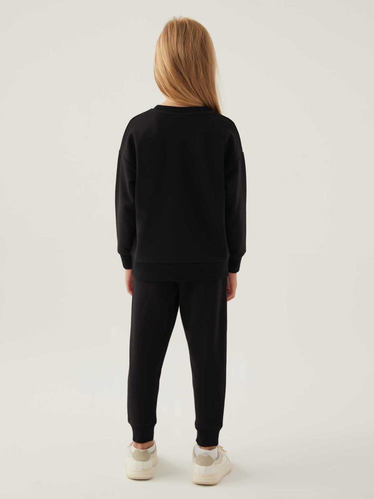 Roly Poly Barbıe Kız Çocuk 3-8 Yaş Eşofman Takımı - Siyah