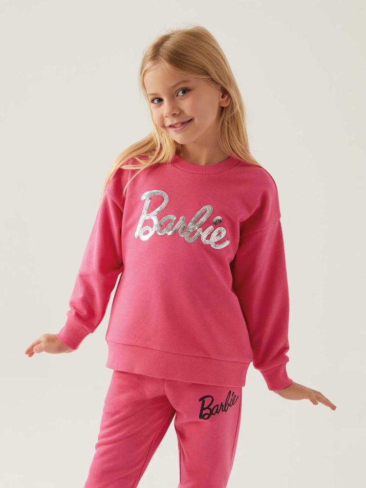 Roly Poly Barbıe Kız Çocuk 3-8 Yaş Sweatshirt - Siyah