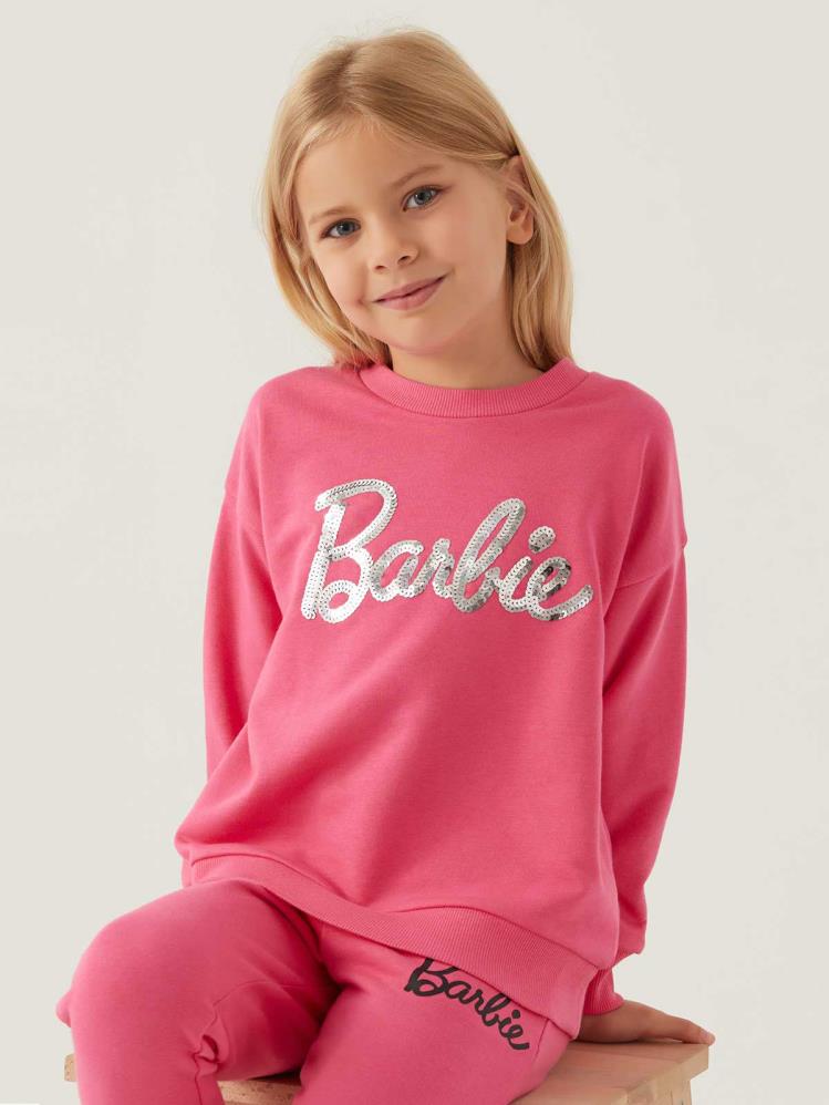 Roly Poly Barbıe Kız Garson 9-14 Yaş Sweatshirt - Fusya