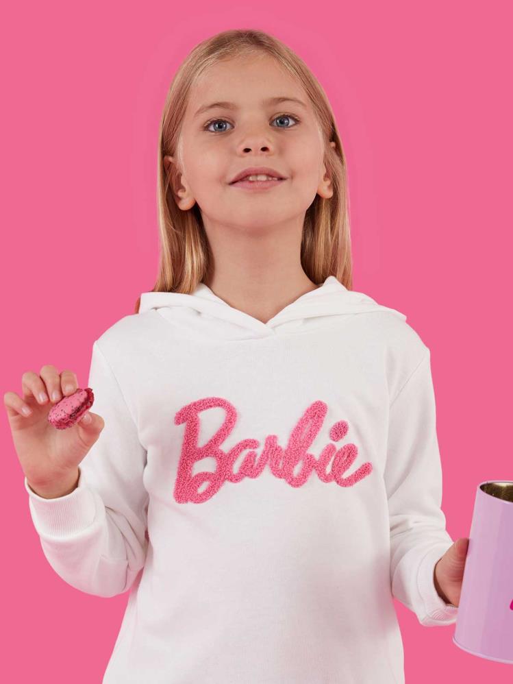 Roly Poly Barbıe Kız Çocuk 3-7 Yaş Sweatshirt - Bej