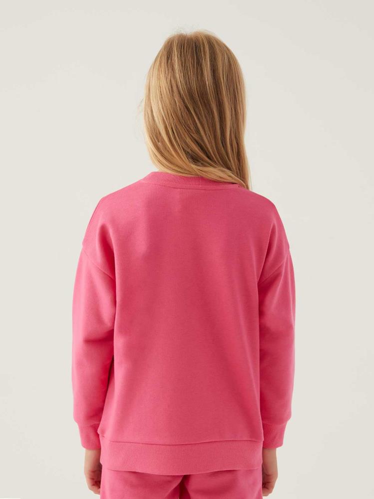 Roly Poly Barbıe Kız Çocuk 3-8 Yaş Sweatshirt - Fusya